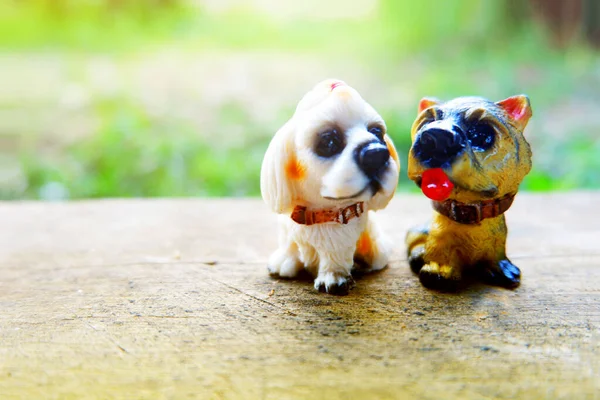 Έννοια Κούκλα Ζευγάρι Σκυλιών — Φωτογραφία Αρχείου