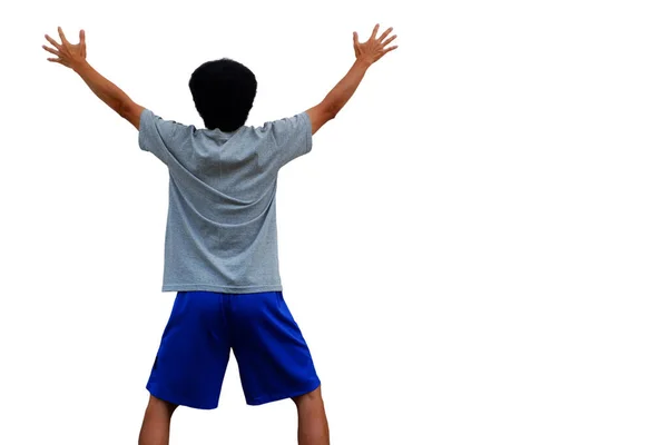 Asian Man Shocked Gesture Hit Truck — Stock Photo, Image