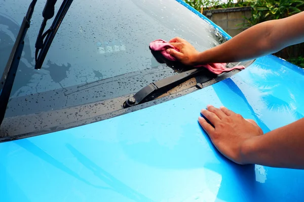 Lavado Coches Toallitas Para Limpiar Coche — Foto de Stock