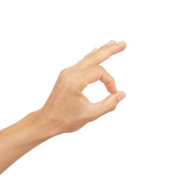 İnsanoğlunun el işaretleri beyaz arkaplanda izole edilmiş jestler gösterir