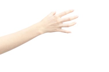 Beyaz tenli Asyalıların el işaretleri