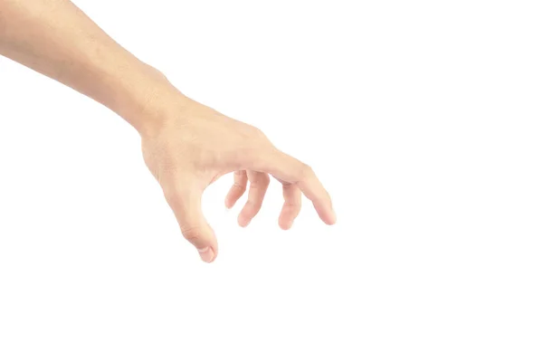 Hand Hand Gesten Der Asiatischen Mit Weißer Haut — Stockfoto