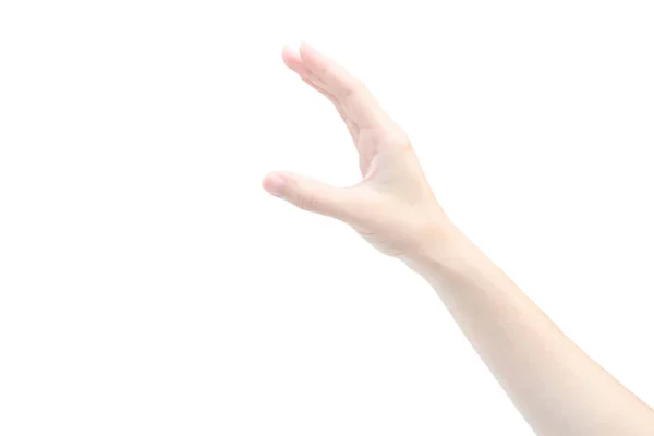 Χέρι Χειρονομίες Της Ασίας Λευκό Δέρμα — Φωτογραφία Αρχείου