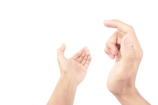 Gesture Hand Show Prepare Take Photo Press Shutter — Stock Photo, Image