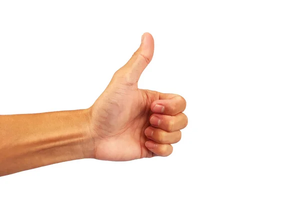 Рука Людини Показує Великий Палець Вгору — стокове фото