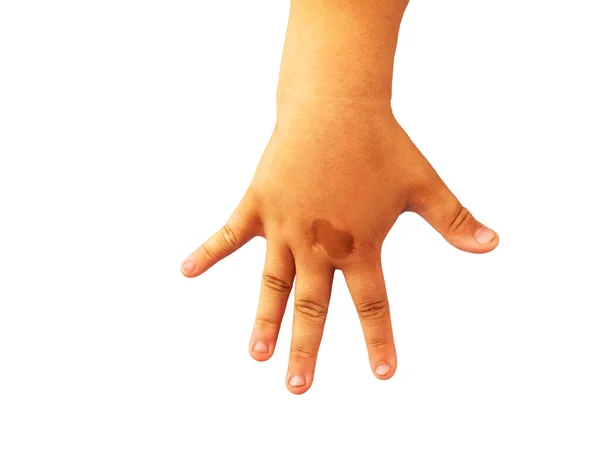 Hand Gestures Asian White Skin — Stock Photo, Image