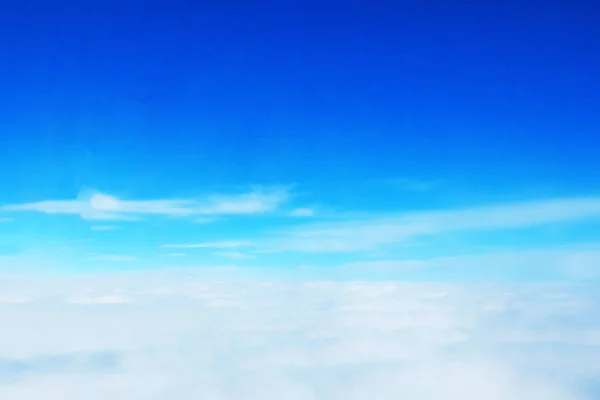 Hermoso Paisaje Vista Fondo Del Cielo Por Encima Nube Cuando —  Fotos de Stock