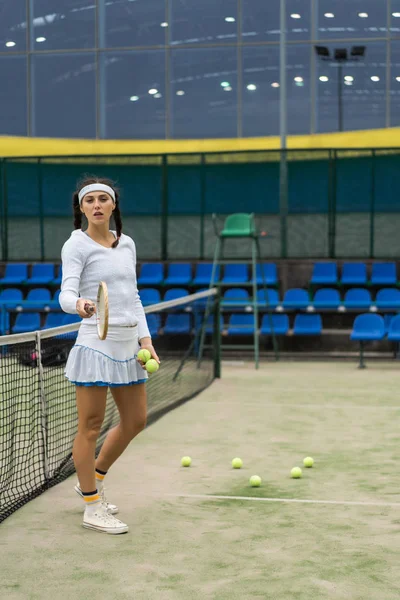 Tennisspelare Gröna Domstolen Gräs — Stockfoto