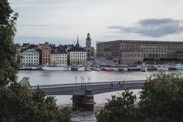 Widok Panoramę Miasta Krajobrazy Stockholm Szwecja — Zdjęcie stockowe