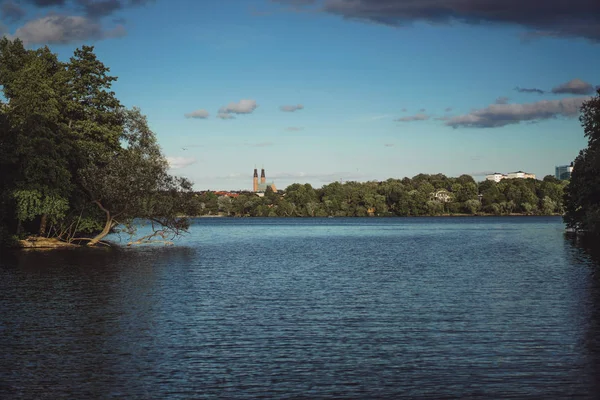 Cityscape bakış. manzara, Stockholm, İsveç.