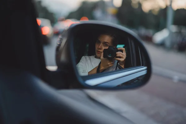 Selfie Automatikus Tükör — Stock Fotó