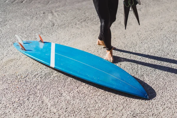 Tabla Surf Playa Vista Cercana — Foto de Stock