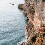 Sunset on the ocean, Portugal, Nazar.