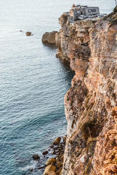 Apus Soare Ocean Portugalia Nazar — Fotografie, imagine de stoc