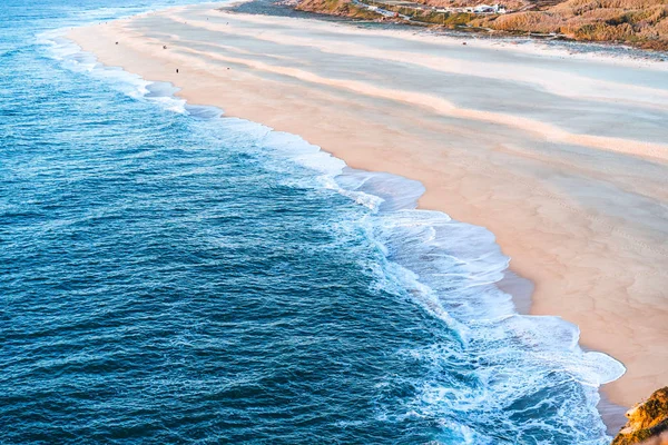 Apus Soare Ocean Portugalia Nazar — Fotografie, imagine de stoc