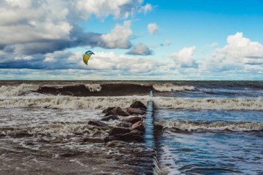 soğuk Baltık Denizi kiting