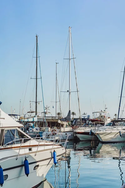 Private Yachts Port Sunny Day Spain — Stock Photo, Image