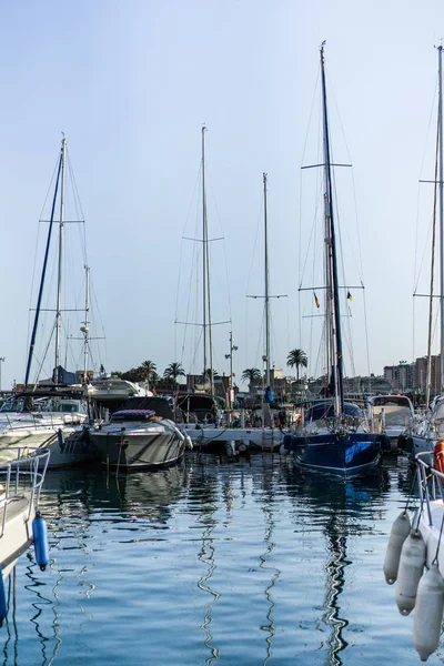 Private Yachts Port Sunny Day Spain — Stock Photo, Image