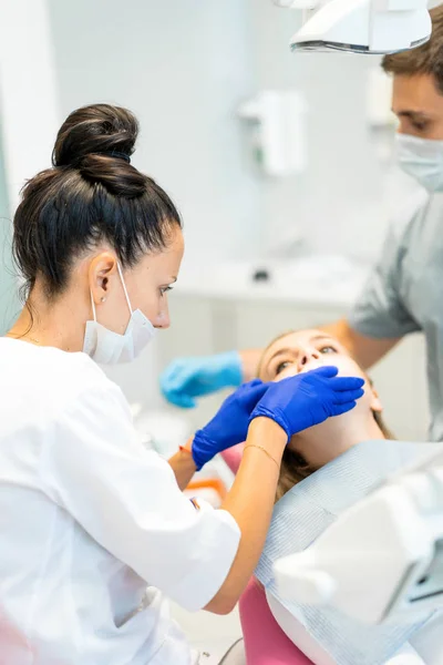 Dentist Process Dental Services Dental Office Dental Treatment — Stock Photo, Image