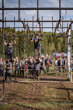 Bison Race - Obstacle Race, Sports Competition, Belarus, May 2019 clipart