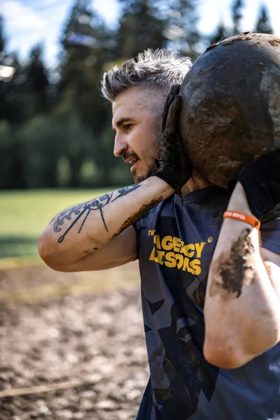 Bison Race Hinder Race Idrottstävling Vitryssland Maj 2019 — Stockfoto