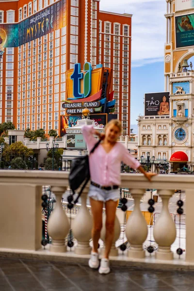 Menina Las Vegas Veneza Miniatura — Fotografia de Stock