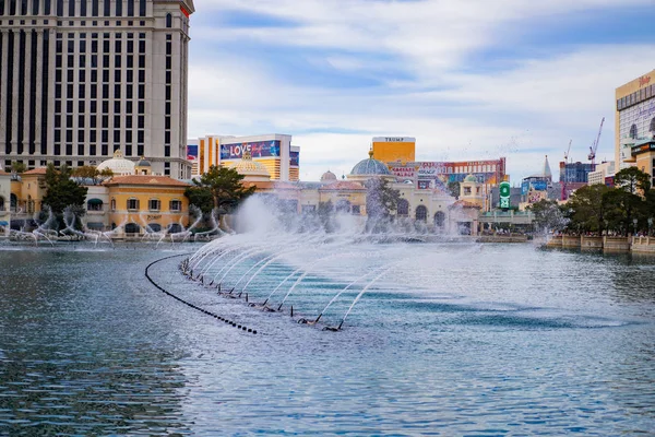 Singing Fountains Bellagio Las Vegas — Stock Photo, Image