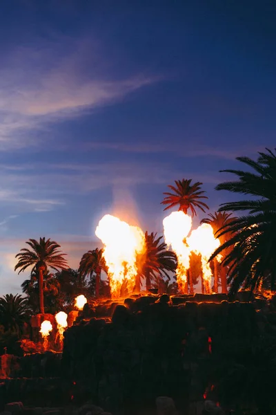 Mirage Vulkaan Show Las Vegas — Stockfoto