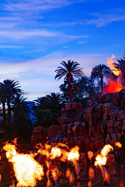 Mirage Volcano Show Las Vegas — Fotografia de Stock