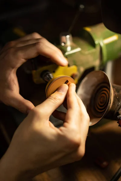 Werkstatt Für Holz Und Stein Maschinen Für Die Arbeit Mit — Stockfoto