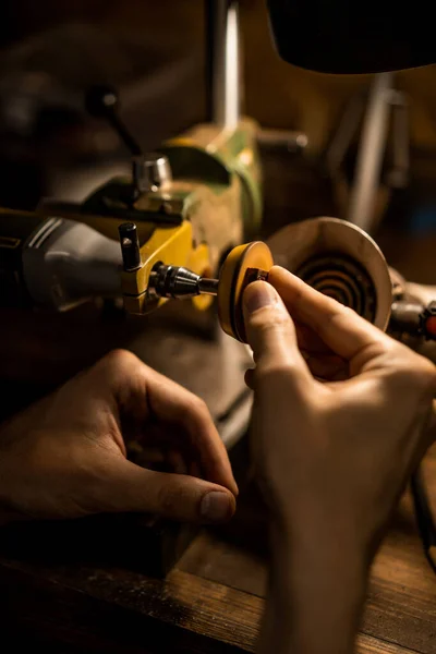 Werkstatt Für Holz Und Stein Maschinen Für Die Arbeit Mit — Stockfoto