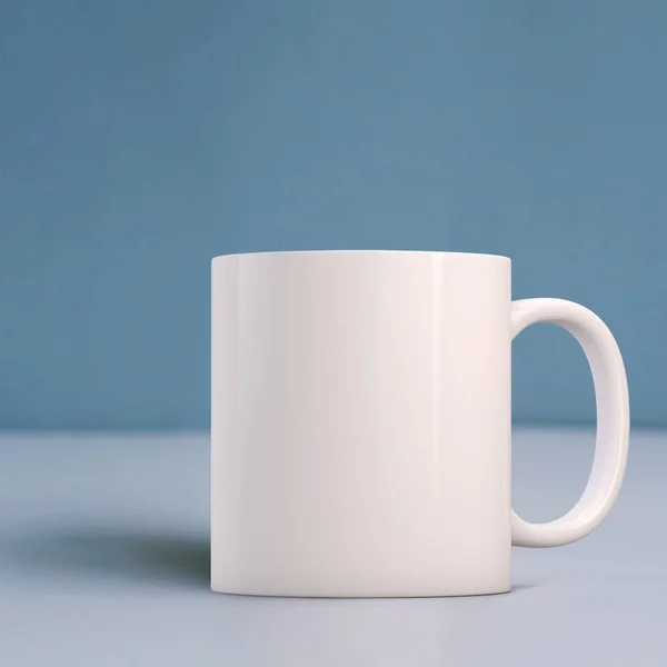 White Mug Mockup. Perfect pentru companiile care vând cani, chiar peste — Fotografie, imagine de stoc