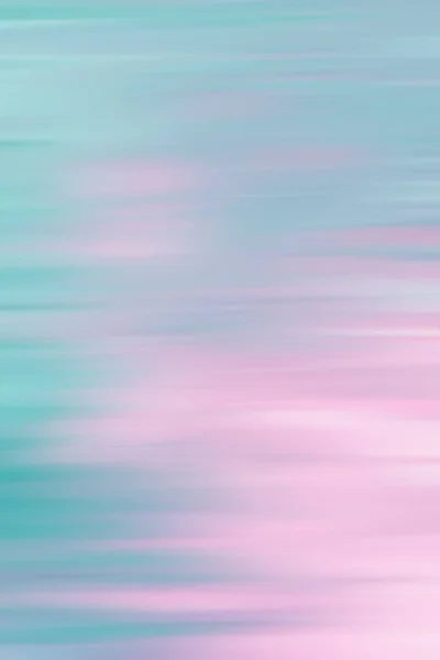 청록색/분홍색 추상 수평 모션 효과 흐리게 백그로 — 스톡 사진