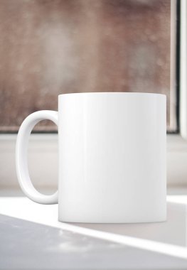 Beyaz Kupa Mockup. Kupa satan işletmeler için mükemmel