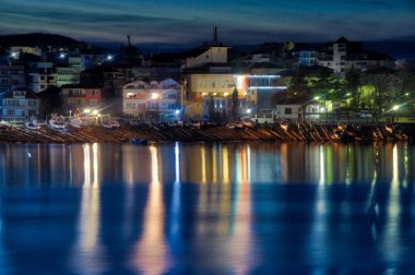 Ahtopol Körfezi üzerinden gece görünüm