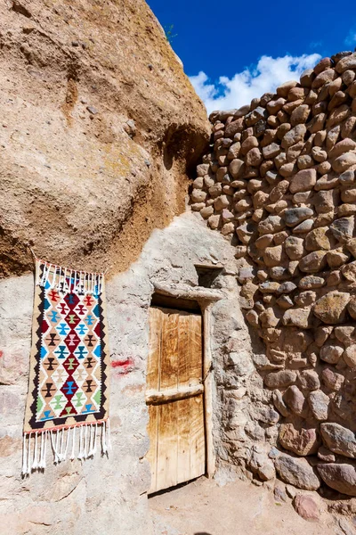 Small House Rocky Architectural Cliff Dwellings Kandovan Village East Azerbaijan — Stock Photo, Image
