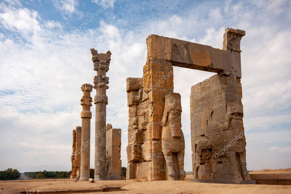 Gate of All Nations Palace in Persepolis, Iran