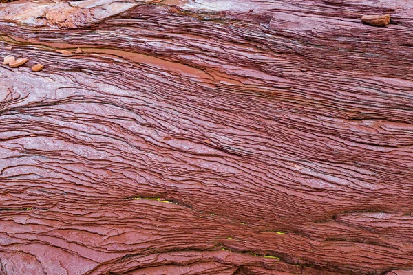 Plaży Cavendish Wyspie Księcia Edwarda Płaski Czerwony Piaskowiec Został Przewietrzony — Zdjęcie stockowe