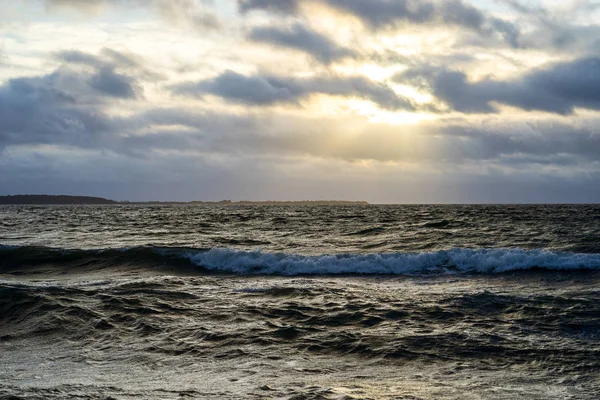 Vlny Pěnového Spreje Oceánu — Stock fotografie