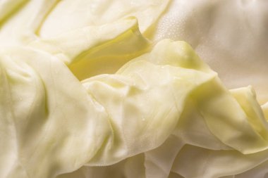 Organik gevrek lahana yaprakları yakın çekim