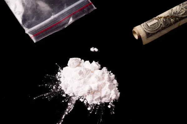 Cocaïne Herion Andere Illegale Drugs Die Door Middel Van Een — Stockfoto