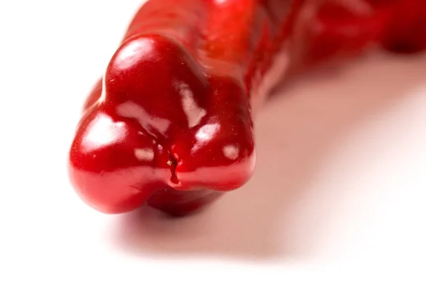 Peperoncino rosso biologico, peperone con copyspace Immagine Stock