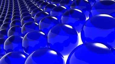 Kabarcık şekillerinin gelecekteki dinamik düzlemi. Ürün tasarımı için beyaz ve mavi renkli modern arkaplan. Yüksek kalite 3d görüntüleme.