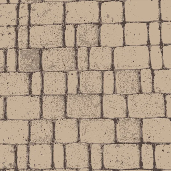 Die Beschaffenheit Des Betonbodens Mauerwerk Des Straßenbürgersteigs — Stockvektor