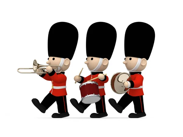 Marching Toy Soldier Illustration — 스톡 사진