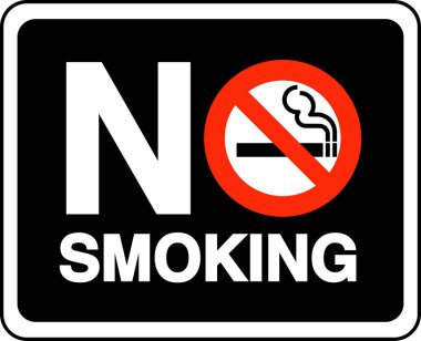 No smoking  sign, vector illustration / Pictogram of Prohibition for smoke