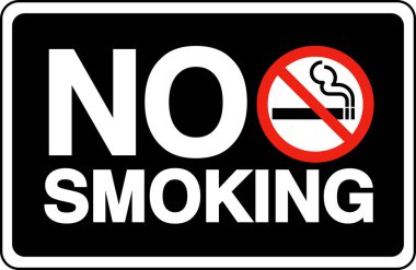 No smoking  sign, vector illustration / Pictogram of Prohibition for smoke