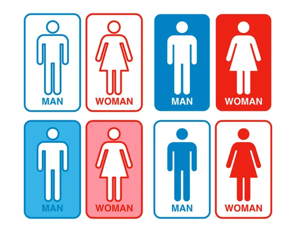 Pictograma Marca Toalete Ilustração Vetorial Ícone Homens Mulheres Para — Vetor de Stock