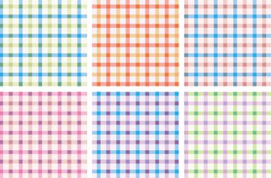 cute colorful check pattern vector for swatch