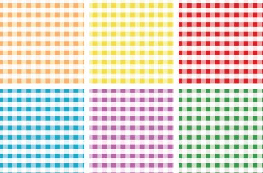cute colorful check pattern vector for swatch